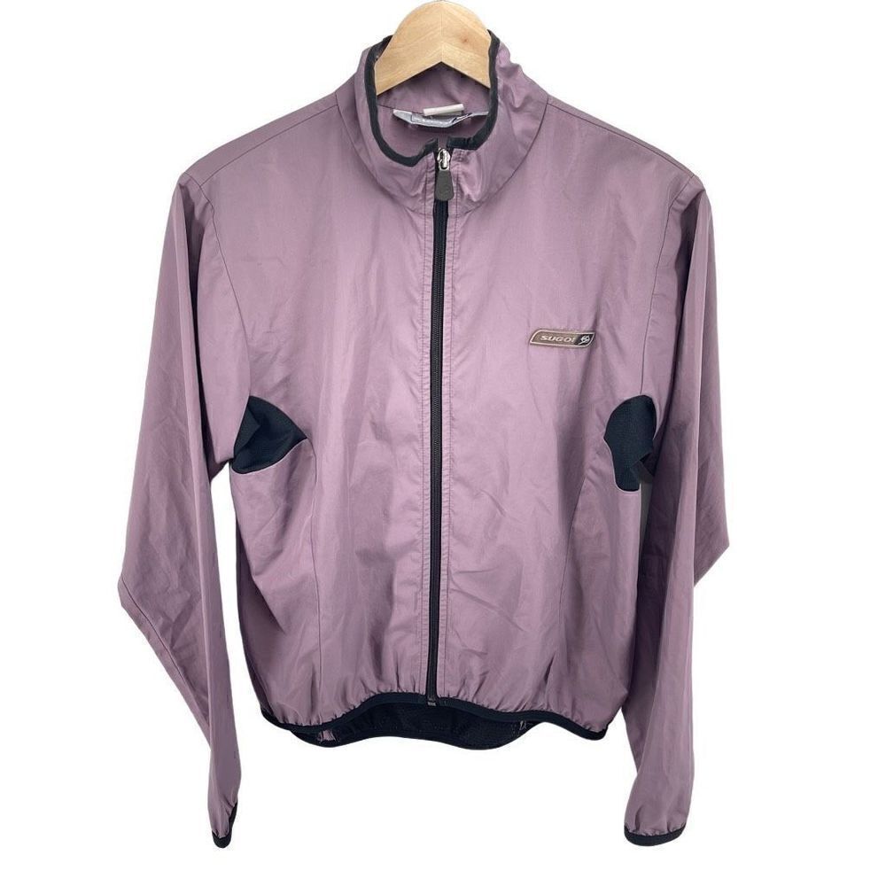 Sugoi Womens Bike Jacket Windbreaker Cycling Full Zip Purple Size Small